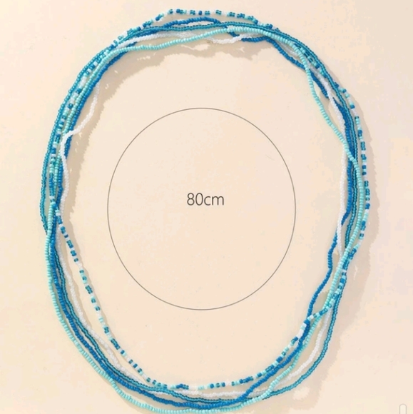 5pc Glass Waist Beads - Picture 3 of 4